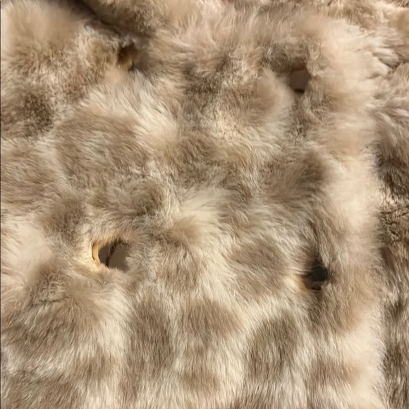 Catherine Malandrino Kids Pea Coat Cream Mini FauxFur 3-6 Month Hooded Girls EUC - Picture 5 of 7